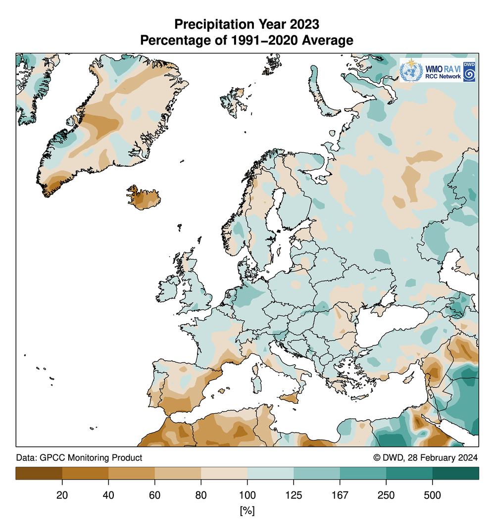 Precipitation year 2023