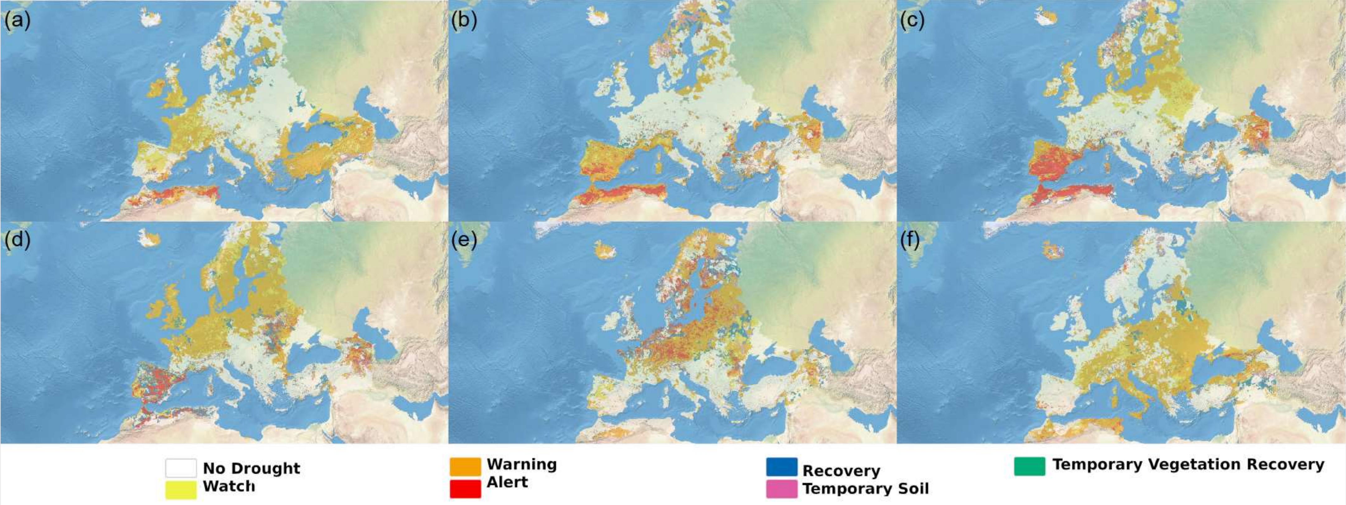 Drought map of Europe 2023