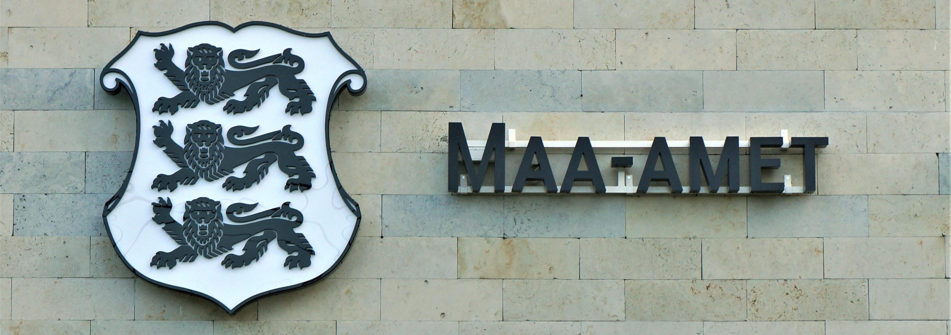 maa-ameti logo maja välisseinal maa-ameti logo maja välisseinal