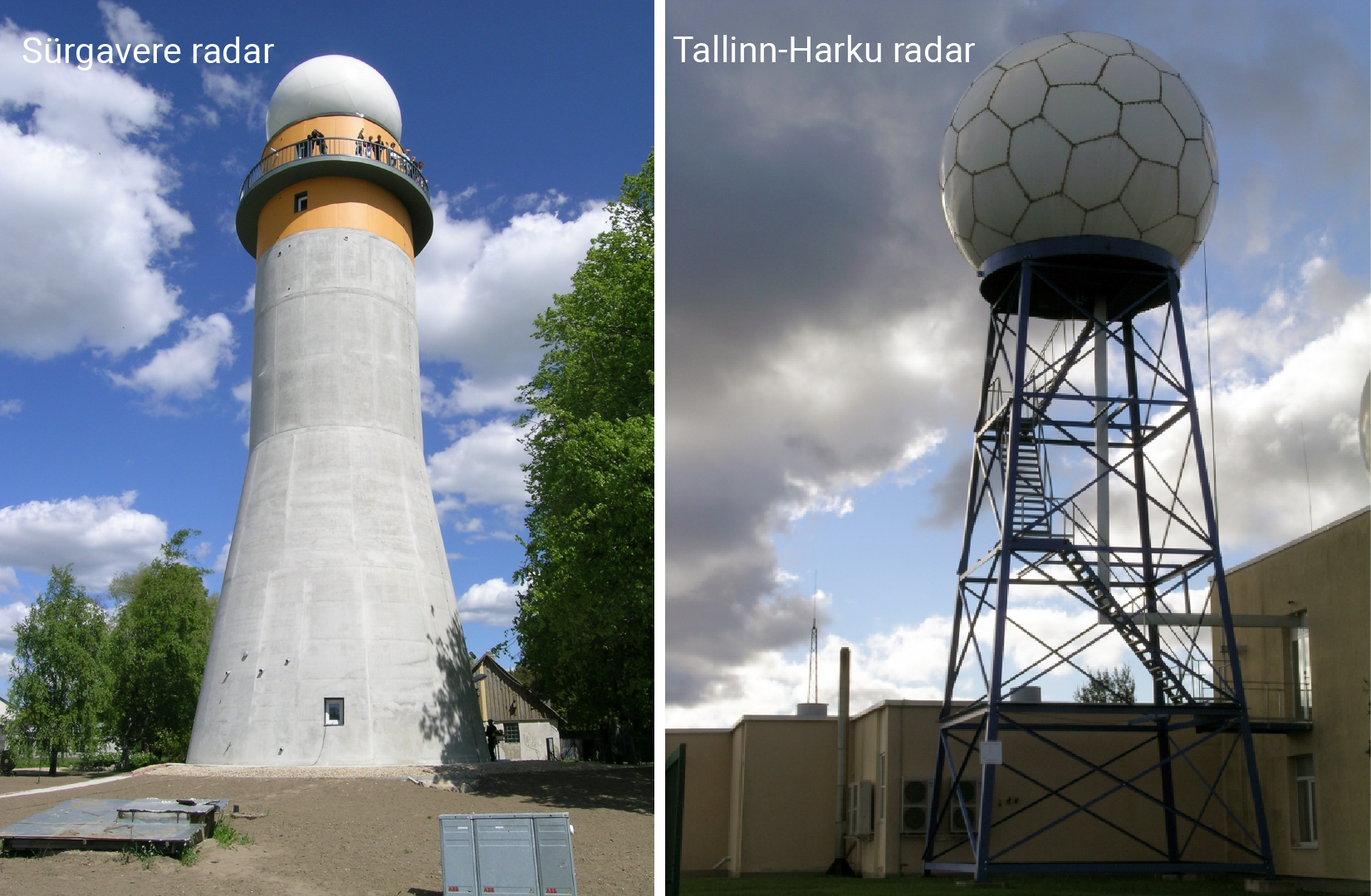 kuva Sürgavere ja Tallinn-Harku radarile 