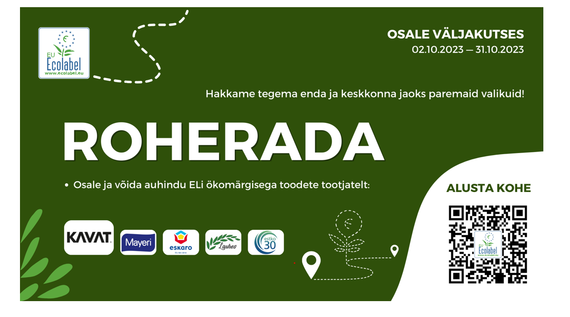 Ökomärgise roheraja kampaania plakat Ökomärgise roheraja kampaania plakat