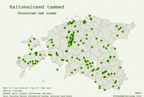 Kaitsealused tammed kaardil