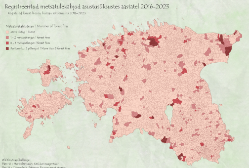 Metsatulekahjud kaardil
