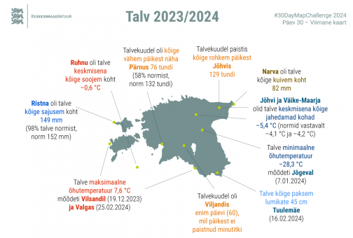 Talve sündmused kaardil