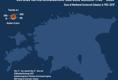 Kormoraniseire kaardil