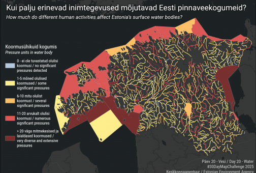 Veekogumite koormused kaardil