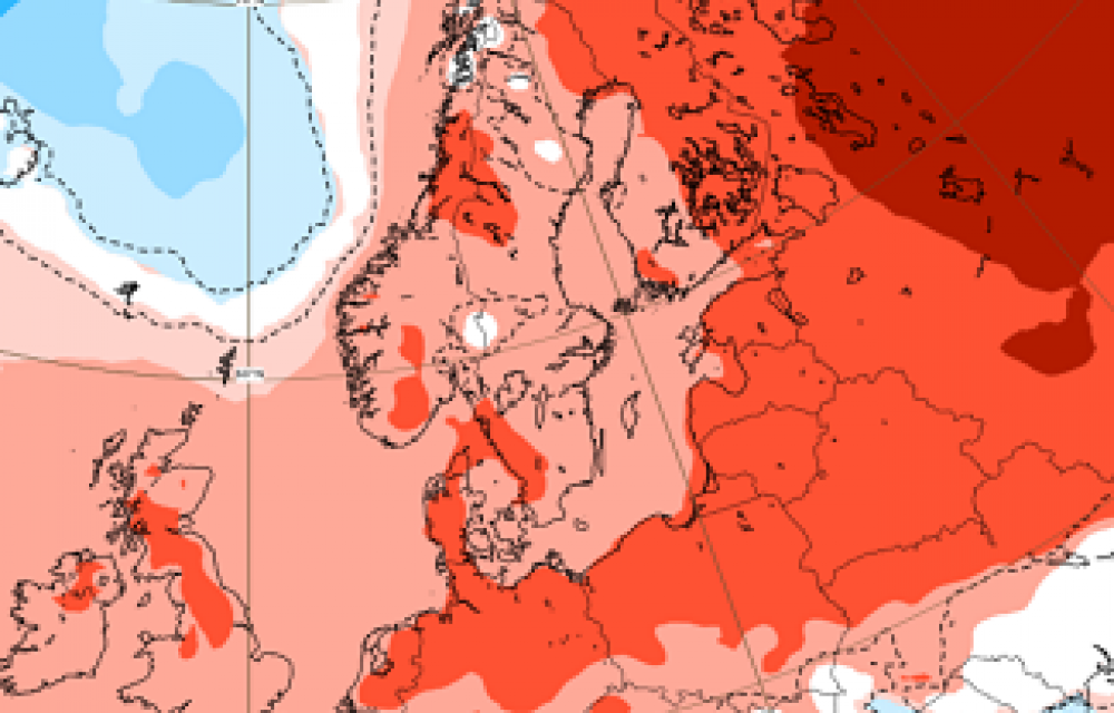 Perioodi 30.01-06.02 õhutemperatuuri anomaalia kaart